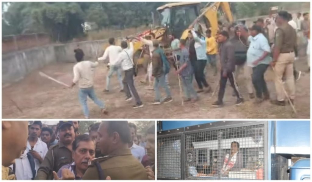 MP News: मऊगंज में अतिक्रमण विवाद के बाद आगजनी और पथराव, सुरक्षा कड़ी