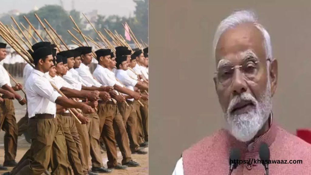 PM Modi ने RSS की प्रशंसा की, मराठी भाषा और संस्कृति से जुड़ाव को बताया सौभाग्य