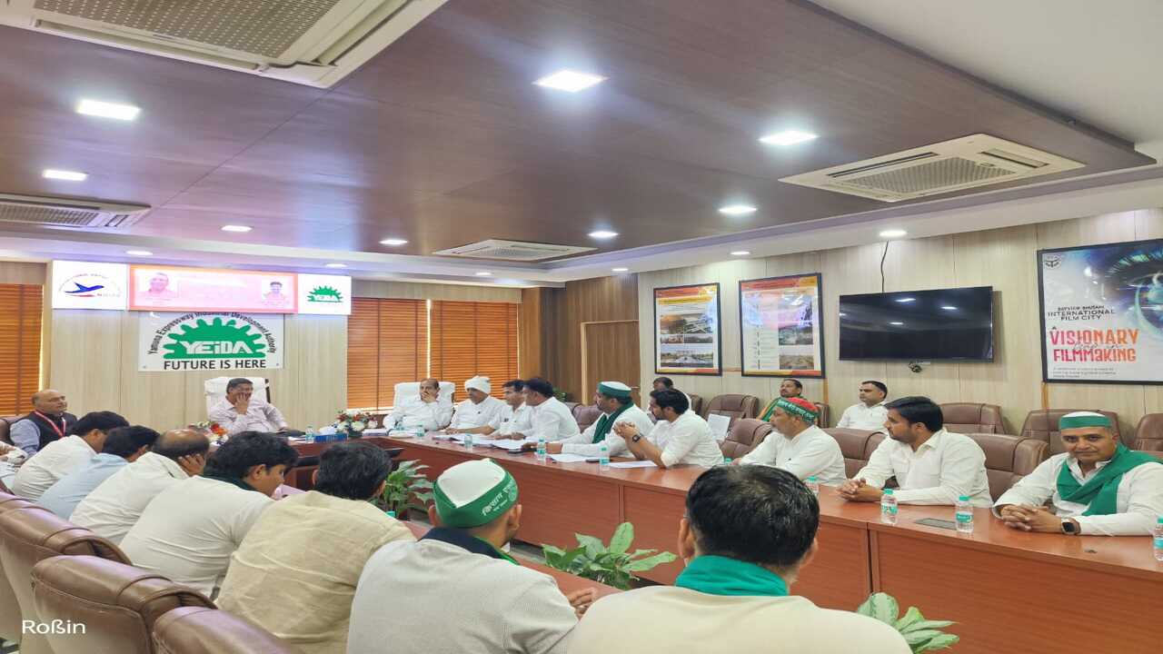 Yamuna Authority में हाई लेवल मीटिंग: 10% भूखंड और नए भूमि अधिग्रहण कानून पर चर्चा