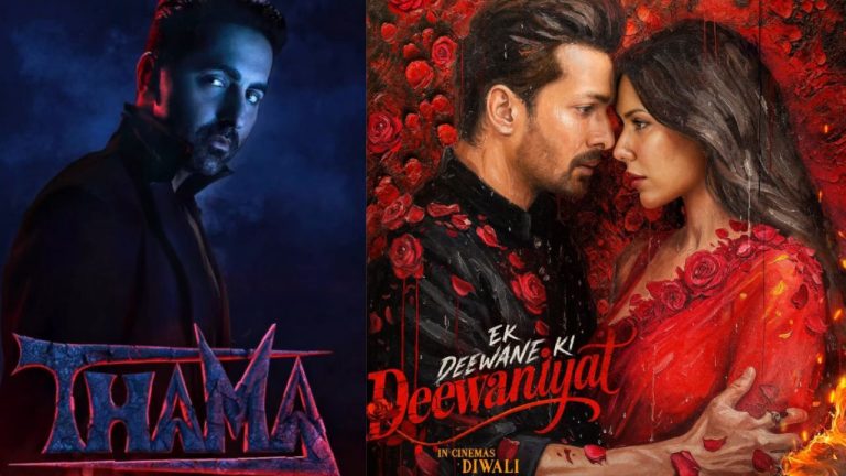 Diwali 2025 Box Office Update: ‘थामा’ की एडवांस बुकिंग ने मचाया धमाल, ‘दीवानियत’ पीछे रह गई