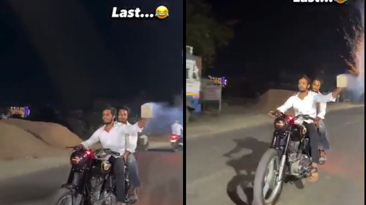 गाज़ियाबाद के मोदीनगर में रोड पर हंगामा, युवाओं ने चलती बाइक पर किए खतरनाक स्टंट, सोशल मीडिया पर वायरल